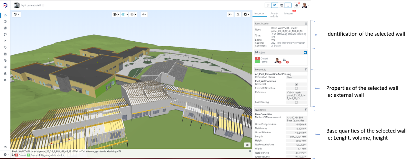 Implementation from IFC-RoadBIM files.