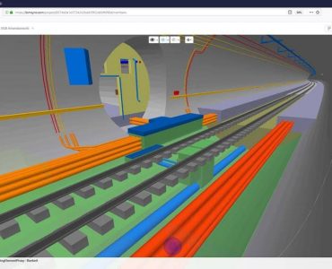 Railway project by Swiss Federal - 3D model view in Bimsync