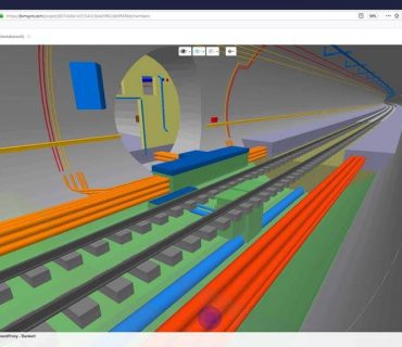 ailway project by Swiss Federal railways 3D model view in Bimsync
