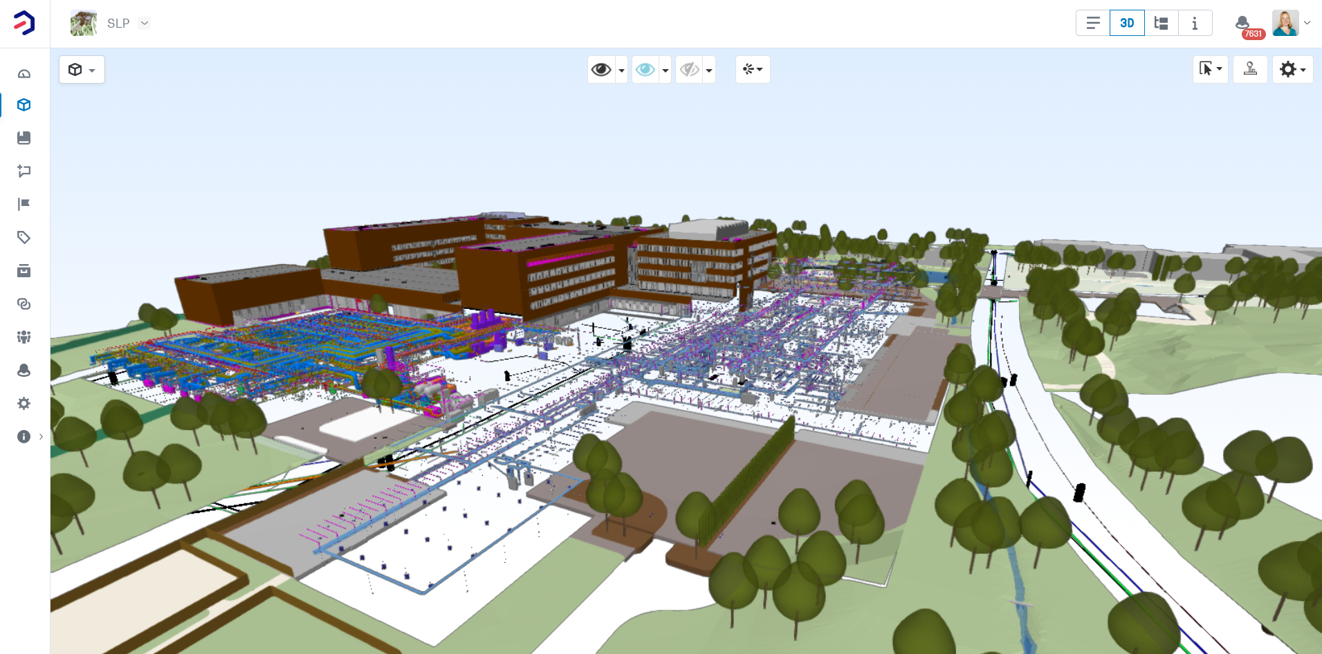Norwegian University of Life Sciences (NMBU) 3D model visualization in Bimsync