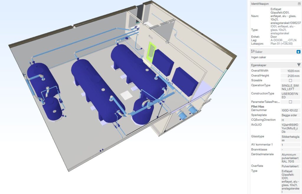 3d view of the inside of a water treatment plant