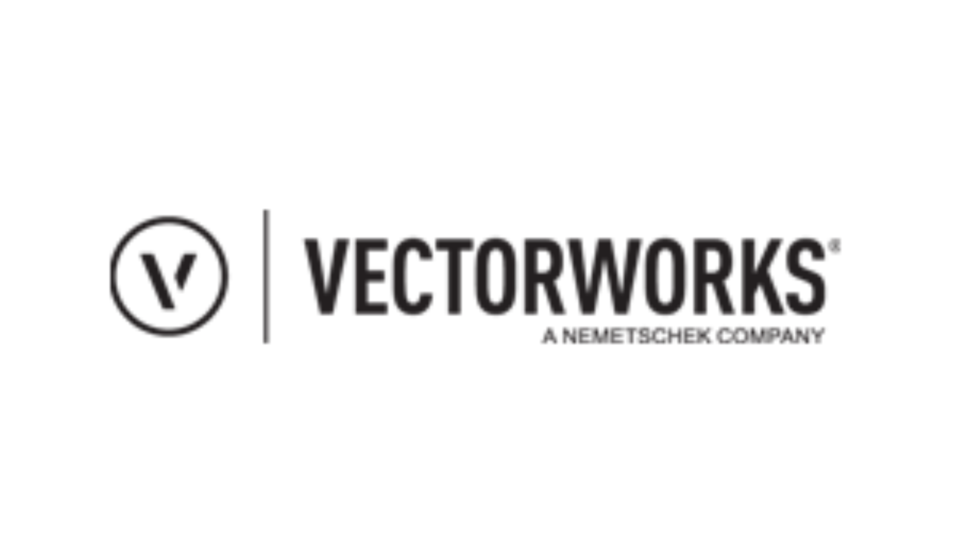 Logo of Vectorworks - a CAD software that integrates with Catenda Hub