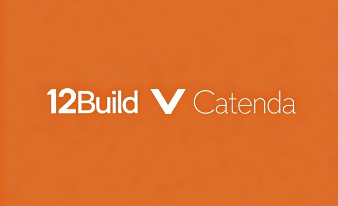 Logo of Catenda and 12Build